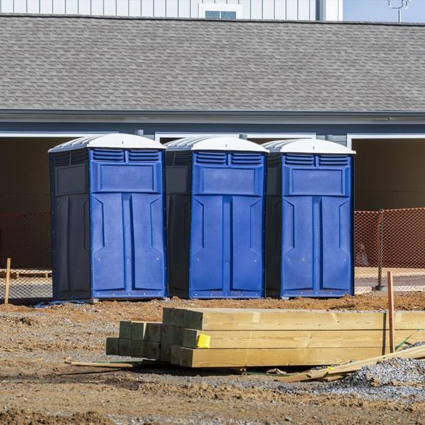 Heavy-duty construction site porta potty in Porterville, California